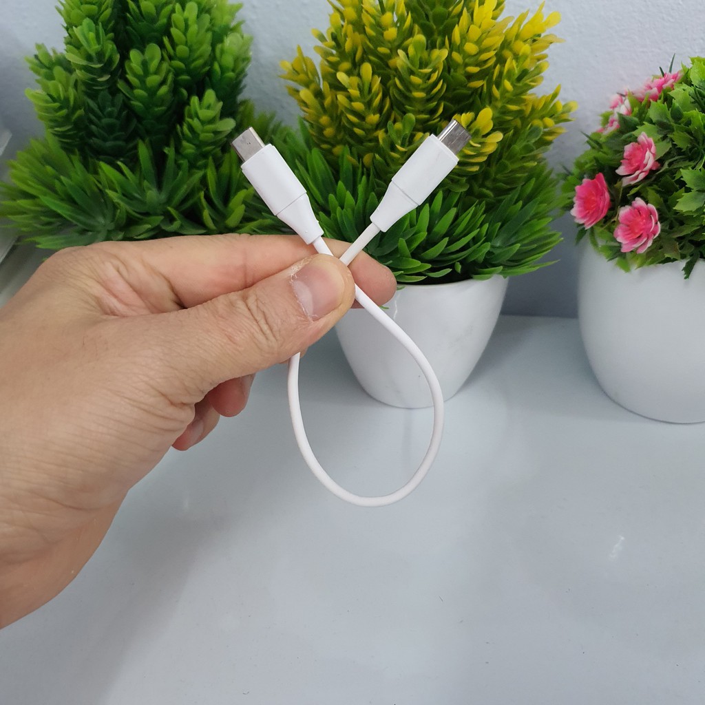 Cáp Sạc Nhanh Type C - Type C Siêu Ngắn 20cm - 30cm Chính Hãng Samsung, Bảo Hành 12 Tháng