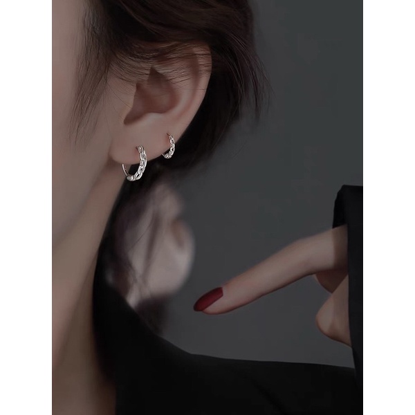 Bông tai khoen xích