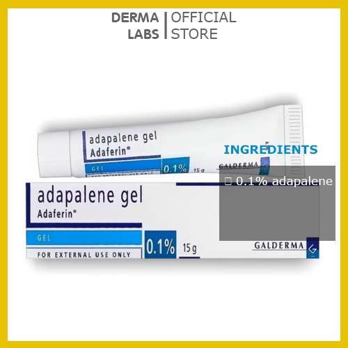 Adaferin gel  kem giảm mụn adapalene 0.1%, by Harry