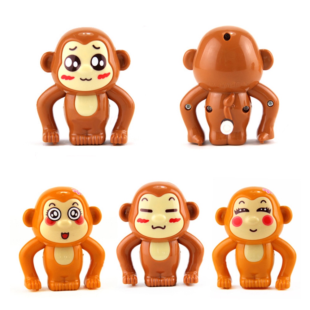 Khỉ đồ chơi lên dây cót bằng nhựa dễ thương cho bé