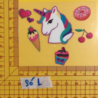 Set Sticker ủi mini độc đáo