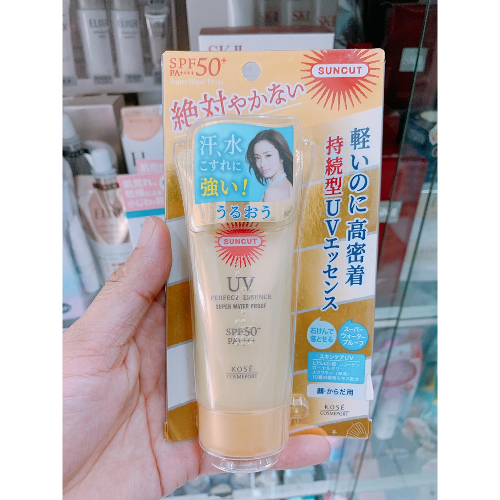 Kem Chống Nắng Dạng Tinh Chất Kosé Cosmeport Suncut Perfect UV Protect Essence Super Waterproof SPF 50+/PA++++