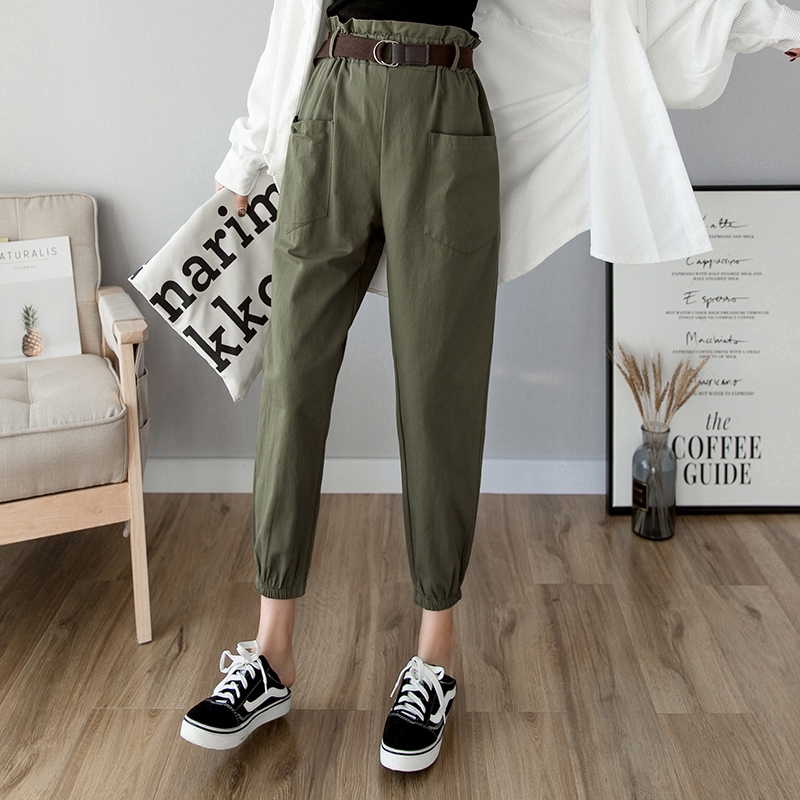 Fashion Korean high waist casual pants nine points harem pants | BigBuy360 - bigbuy360.vn