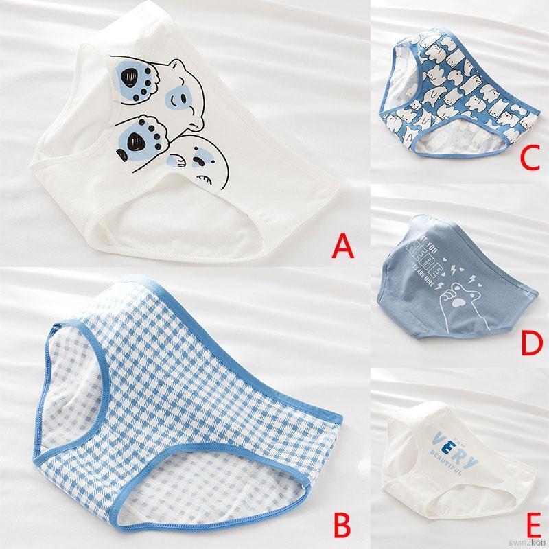 Quần lót nữ họa tiết hoạt hình đơn giản đáng yêu