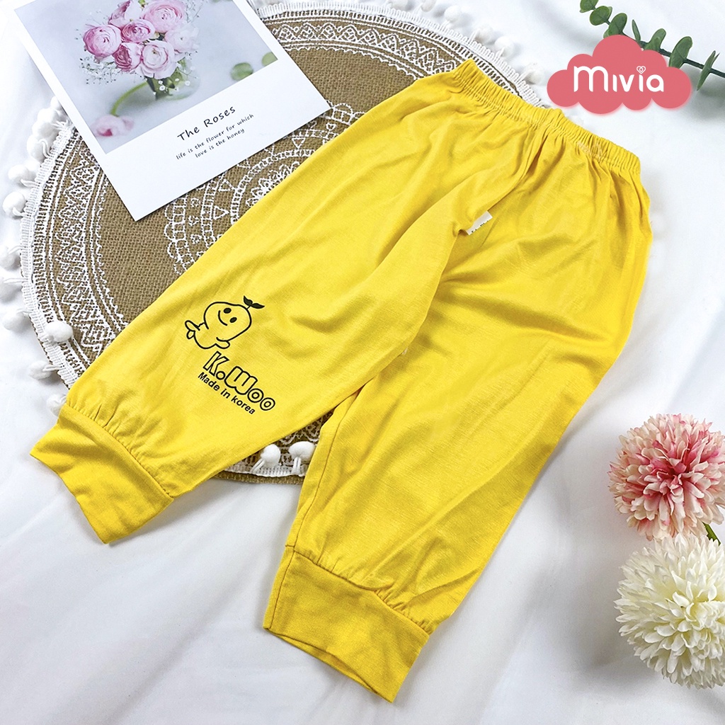 Quần dài thun lạnh màu cho bé trai, bé gái