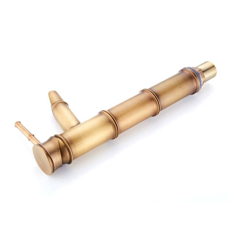 Qq * Vòi Nước Nóng Lạnh Kiểu Thác Nước Tre Cổ Điển Cho Bồn Rửa Nhà Tắm