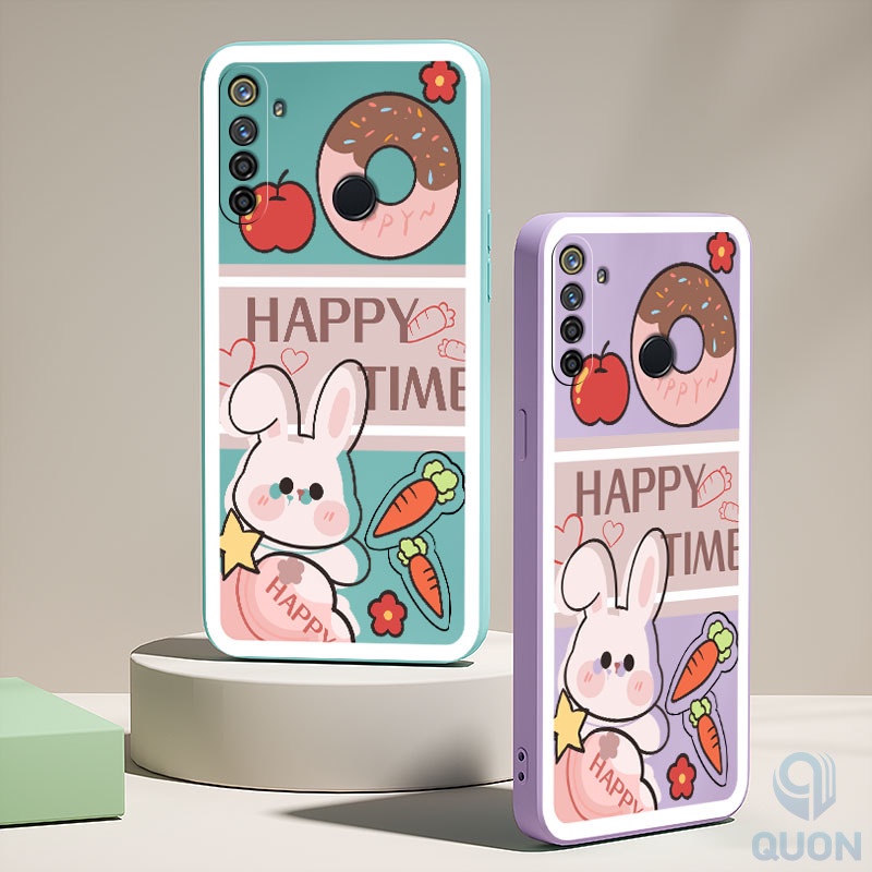 Ốp Điện Thoại TPU Mềm Hình Thỏ/Bánh Donut Cho Realme 5 6 7 pro 5i 6i 7i C17