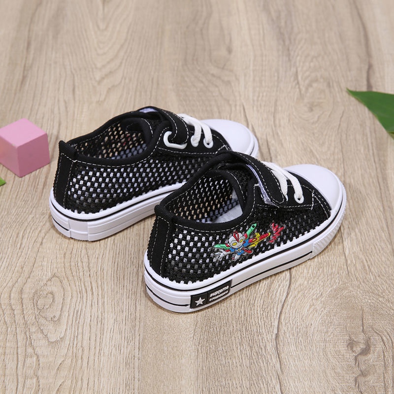 Giày Offer~Giày Vải Canvas Đế Trơn Thoáng Khí Phong Cách Hàn Quốc Phong Cách Mới Dễ Phối Đồ Cho Bé Trai Bé Gái