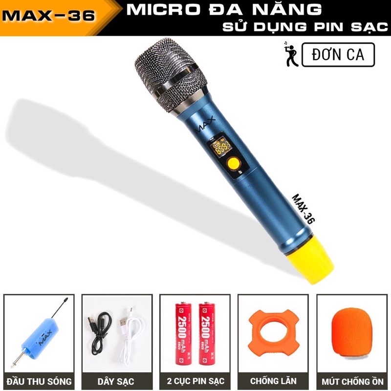 Micro karaoke đa năng cao cấp Max-32, Max-36 , Max-56