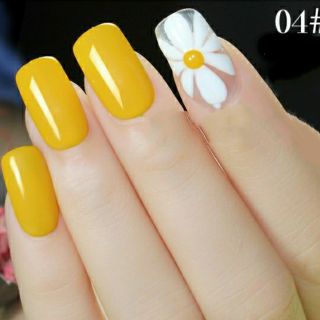 Sơn gel As màu vàng hoa mai chai đen