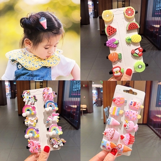 Bộ 10 cây kẹp tóc hình cây kem xinh xắn cho bé