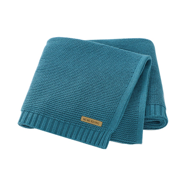 Chăn Cotton Dệt Kim Mềm Mại Thoáng Khí 80x100cm Cho Bé
