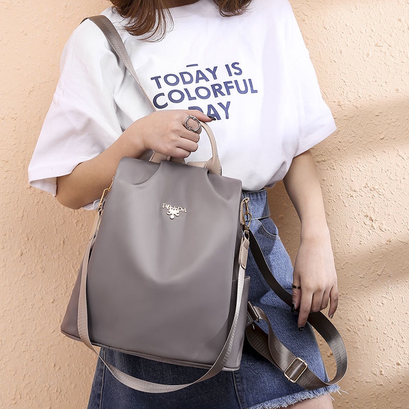 Balo Vải Oxford Chống Trộm Đa Năng Phong Cách Hàn Quốc Cho Nữ