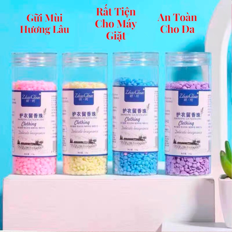 Viên Xả Thơm, Hạt Xả Thơm Làm Mềm Vải Lưu Hương Lâu Trên Quần Áo rất Tiện Cho Mọi Loại Máy Giặt