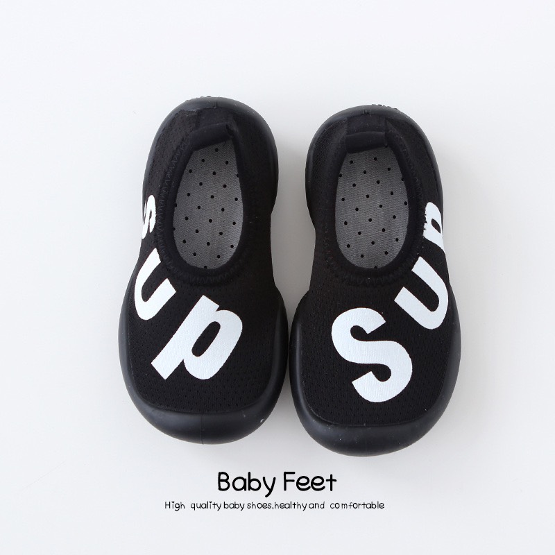 (GB3) Giày bún in chữ đáng yêu cho bé, nhiều màu, cực hot cho bé trai và bé gái