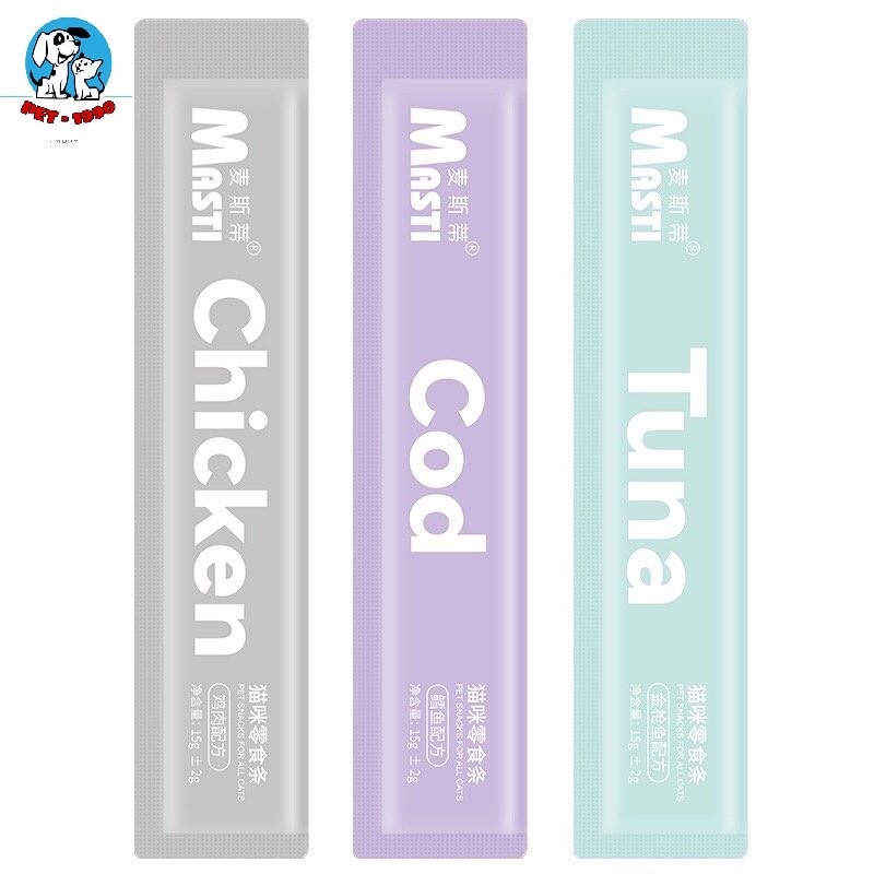 Súp Thưởng/Pate Thanh Cho Mèo Masti - Thức Ăn Chó Mèo Bổ Dưỡng 15g