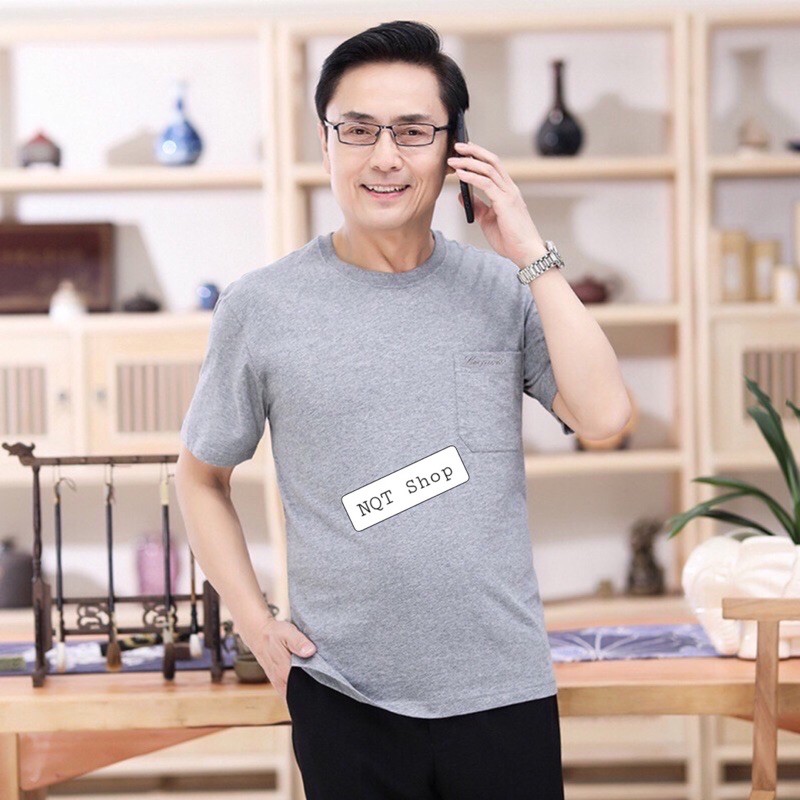 Combo 2 Áo Thun Hè Nam Trung Niên Cho Bố, Cho Ông