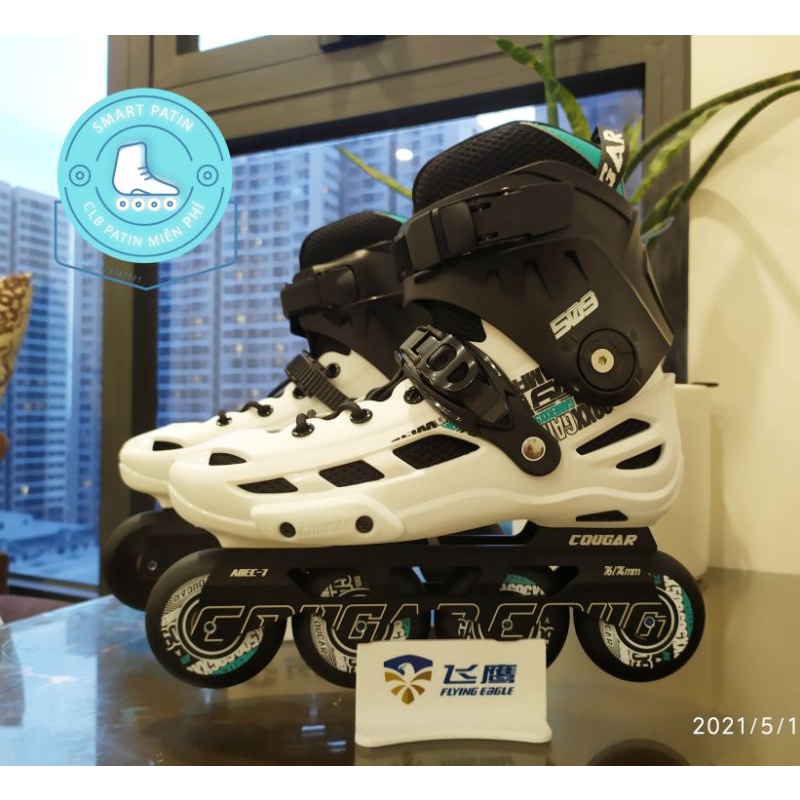 Giày Patin Cougar 509 màu trắng thời thượng, cao cấp