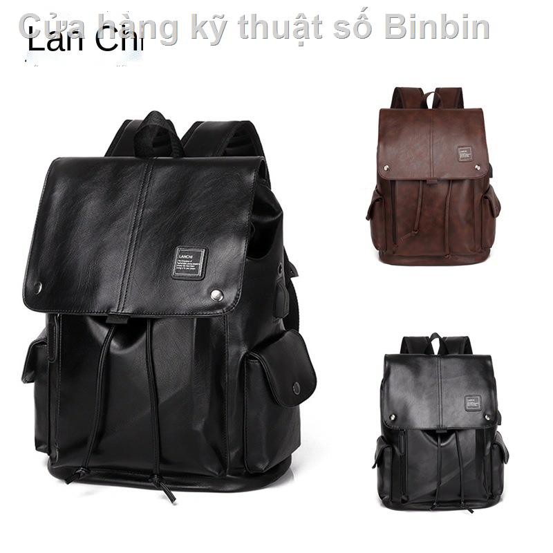☎Bán buôn xuyên biên giới nam kinh doanh giản dị túi xách thời trang nam hàn quốc ba lô da pu