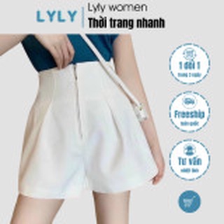 Quần short lưng cao - gen bụng - khóa trước