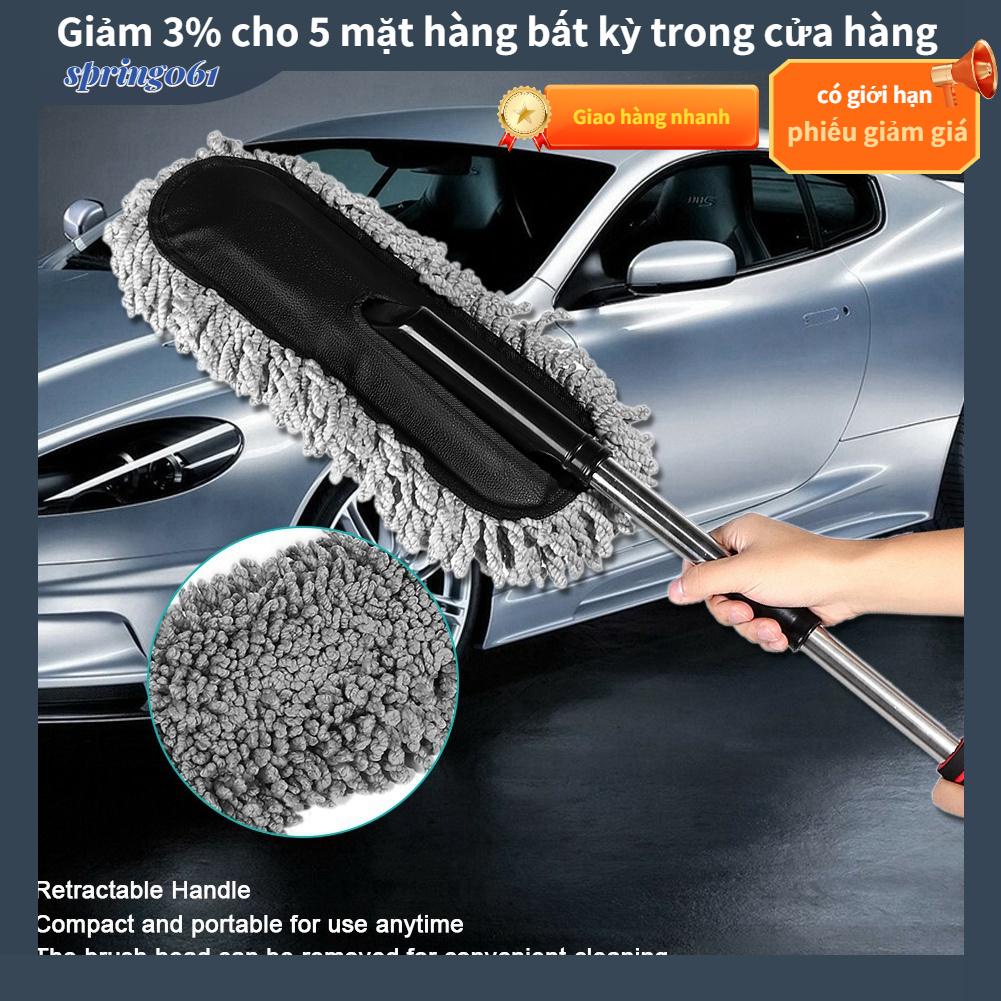 Spring061 Bàn chải làm sạch ô tô ZTB cửa sổ Duster có thể mở rộng thu vào Sáp bụi rửa được Kéo
