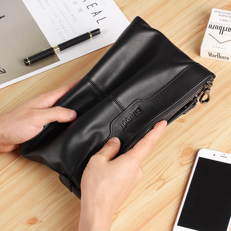 Túi da cầm tay thời trang dành cho nam 2021 | BigBuy360 - bigbuy360.vn