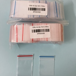 100c Túi zip mini đựng trang sức chọn size