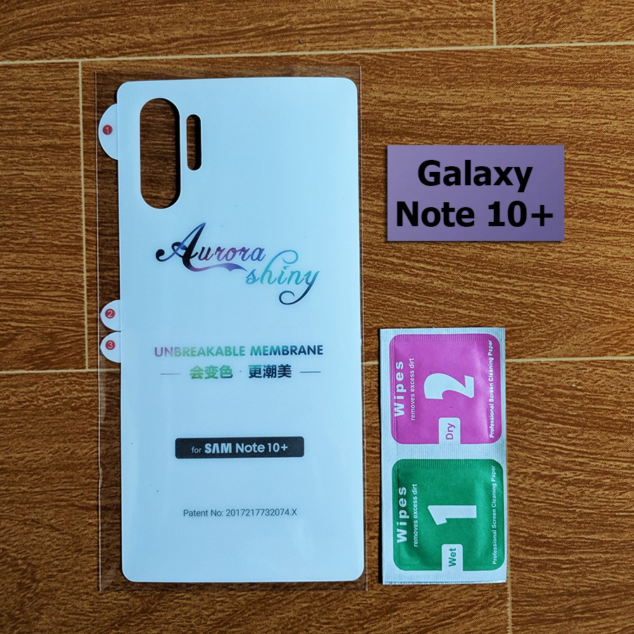 Dán chống xước PPF Galaxy Note 10 Plus mặt sau