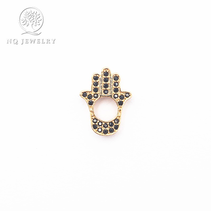 Charm bạc bàn tay lồng hạt xỏ ngang - NQ Jewelry