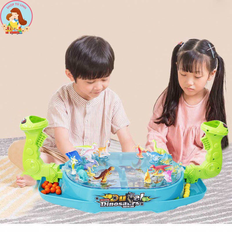 Khủng Long Đại Chiến DINO -Đồ Chơi Trẻ Em Tương Tác 2 Người Bắn Khủng Long