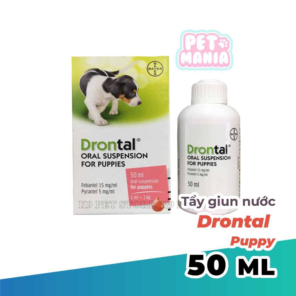 Drontal Puppy 50ml dạng nước cho chó con