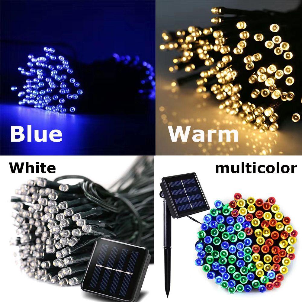 BORAG Dây Đèn Led Năng Lượng Mặt Trời Chống Thấm Nước Trang Trí Lối Đi