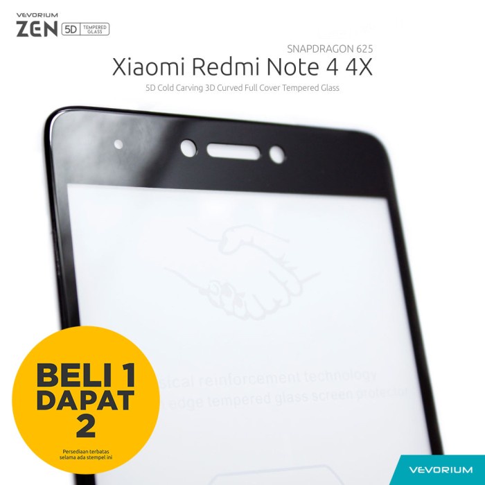 Kính cường lực 5D toàn màn hình cho Xiaomi Redmi Note 4 4X