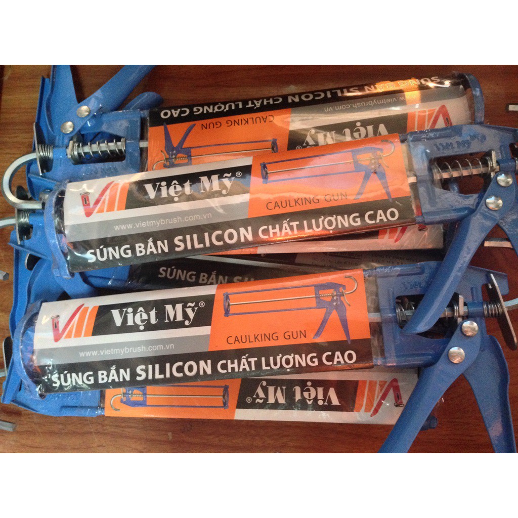 Súng bắn silicone màu xanh