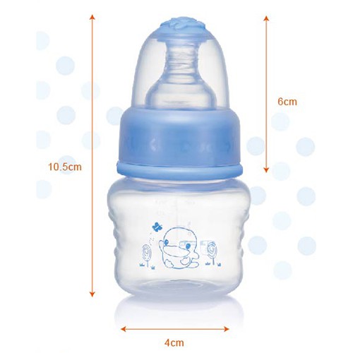 [FREESHIP CHO ĐƠN TỪ 50K] Bình sữa cho bé sơ sinh cổ thường nhựa PP 60ml Kuku Ku5926