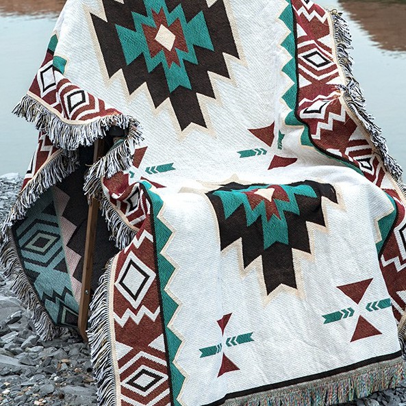 Khăn trải dã ngoại thổ cẩm đa năng dã ngoại