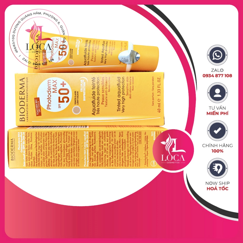 Kem chống nắng Bioderma Photoderm Max Aqua Fluide SPF 50+