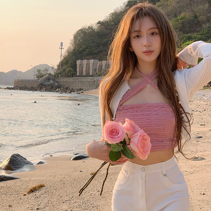 Áo Tank Top Màu Trơn Thiết Kế Ôm Sát Quyến Rũ