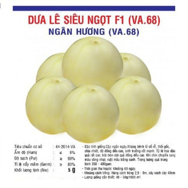 Hạt giống dưa lê siêu ngọt F1 gói 10 hạt xuất xứ Việt Nam ĐẠI GIẢM GIÁ TẾT