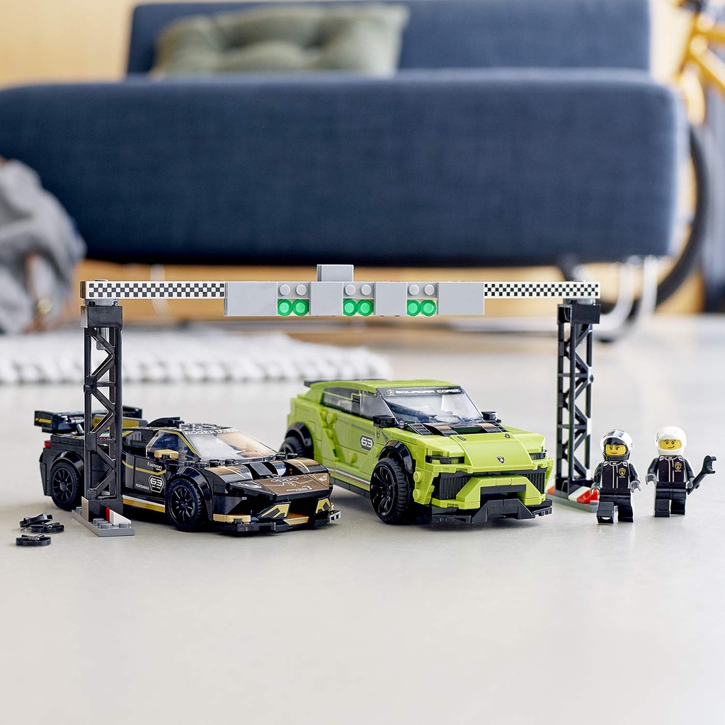 Lego 76899 Speed Champions Lamborghini Urus ST-X and Lamborghini Huracán Super Trofeo EVO