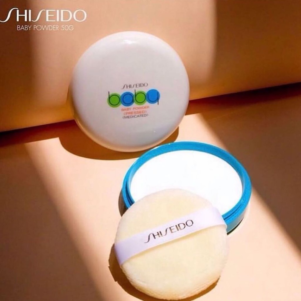 Phấn rôm, phấn phủ dạng nén shiseido powder baby