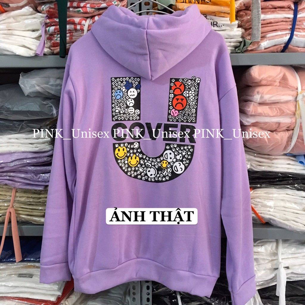 [ MUA 1 ÁO TẶNG 1 VỚ CUTE ❤️] Áo Hoodie nỉ bông UNCOVER TÍM Unisex | BigBuy360 - bigbuy360.vn