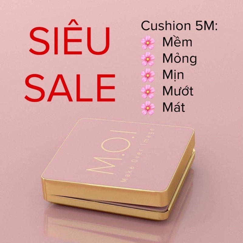 [Dành cho da ngăm] Phấn Nước Cushion 5M Moi Cosmetics #50