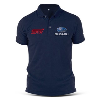 SUBARU Áo thun POLO màu trơn Size lớn thời trang cho nam