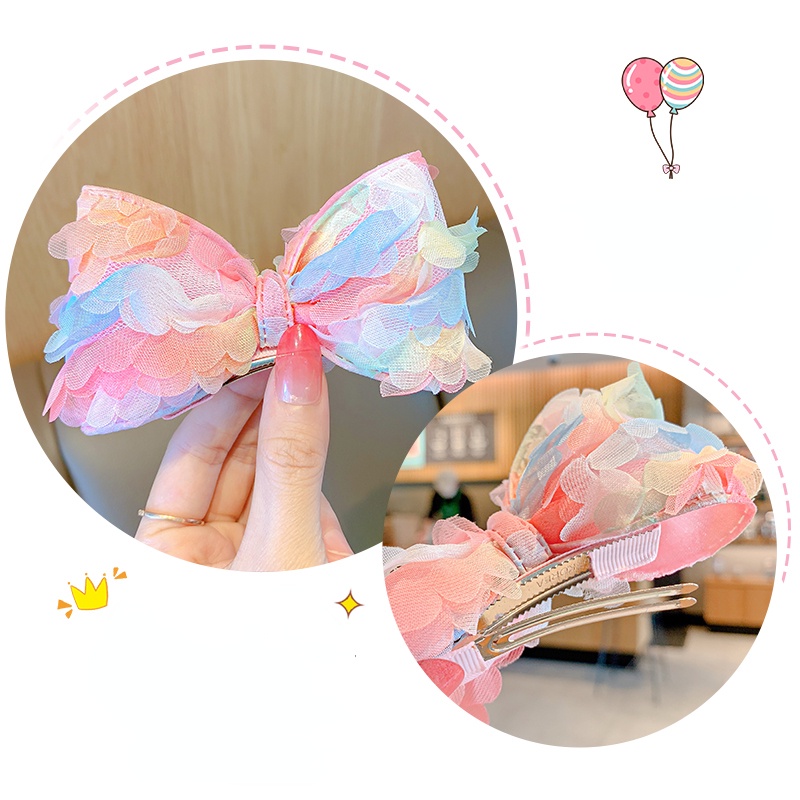 Kẹp Tóc Nơ Công Chúa Phong Cách Hàn Quốc 2022