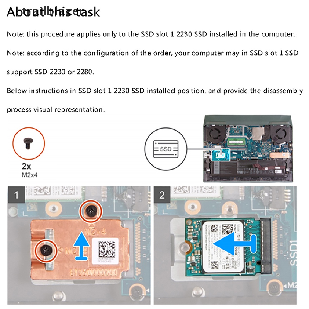Khung Tản Nhiệt M.2 NVME 2230 2280 SSD Cho Laptop Dell G15 5510 5511 5515