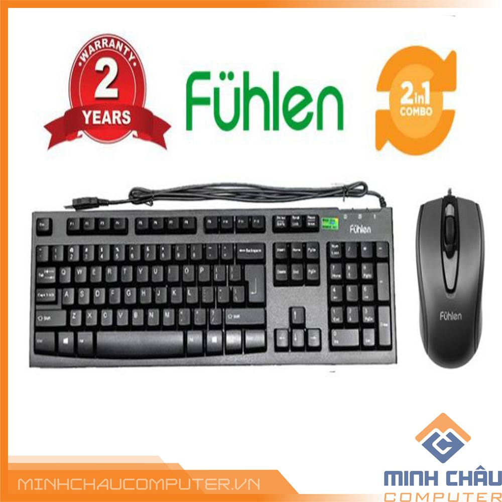 Combo Bộ Phím Chuột Fuhlen L411+ L102 có dây - Chính Hãng Ninza