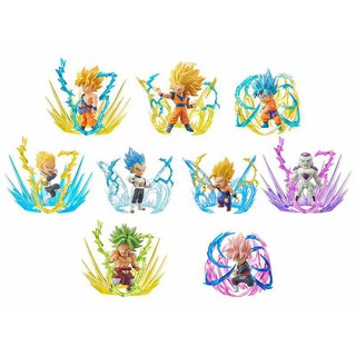 Bộ 9 mô hình nhân vật 7 viên ngọc rồng Songoku - Dragon Ball - Chiều cao 9 cm - Không hộp