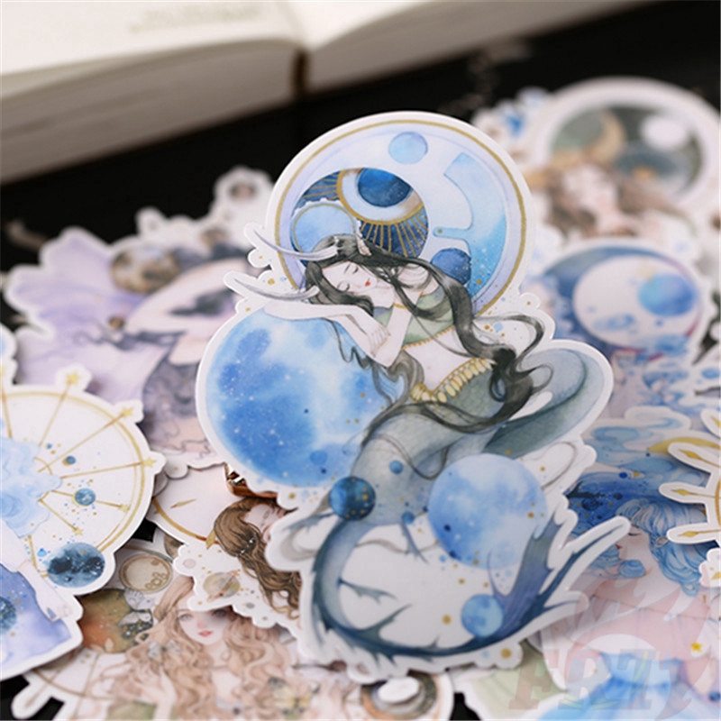 ❀ Constellation Girl Diary Stickers ❀ 15Pcs/set Album Scrapbooks Mixed DIY Decor Stickers