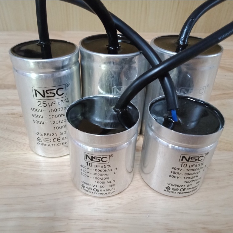 Tụ điện dùng cho điều hòa, máy giặt, máy bơm ...